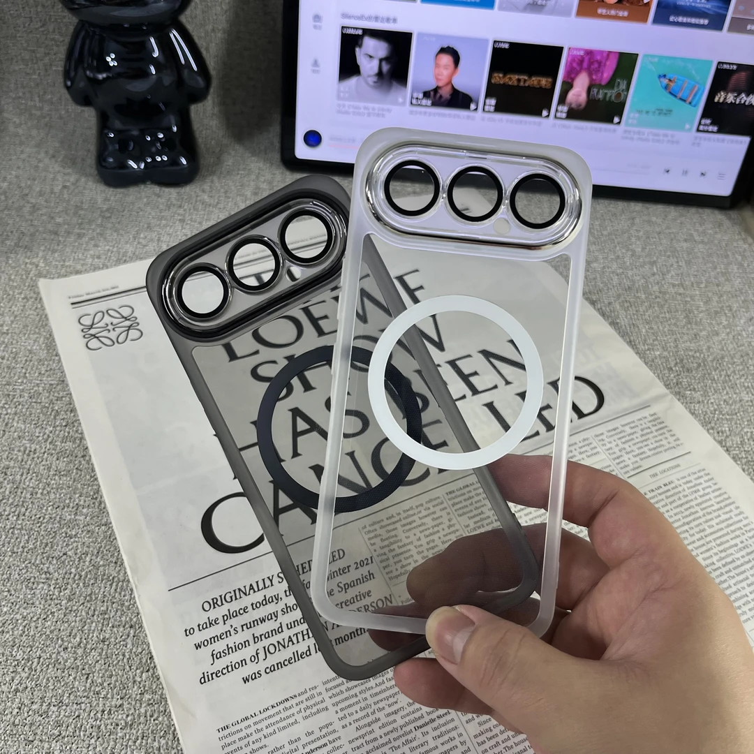 适用荣耀500Pro手机壳honor400软壳防摔全包镜头膜DIY磁吸圈透明4