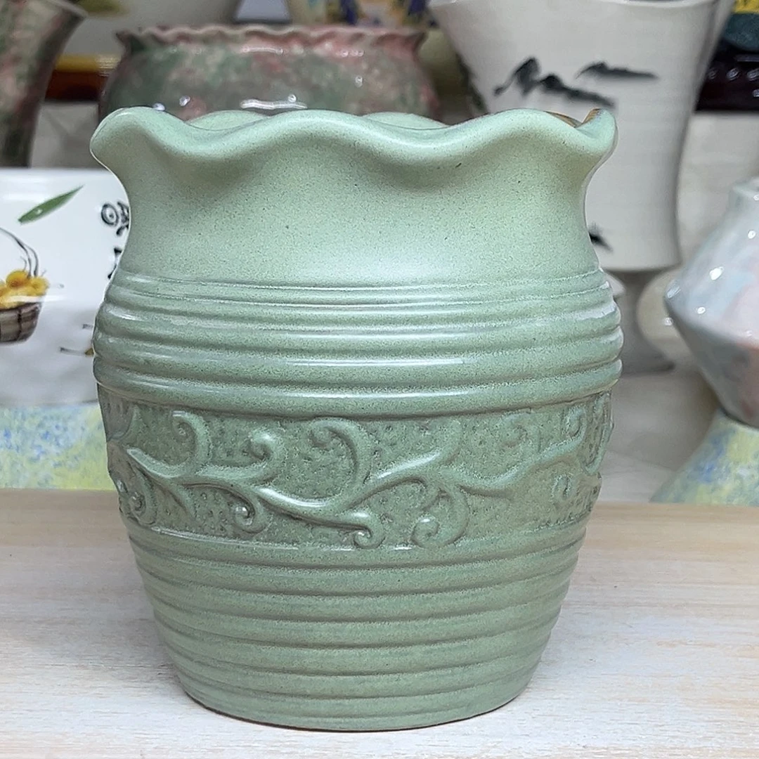 陶瓷绿植多肉微瑕花盆外口径：12*14