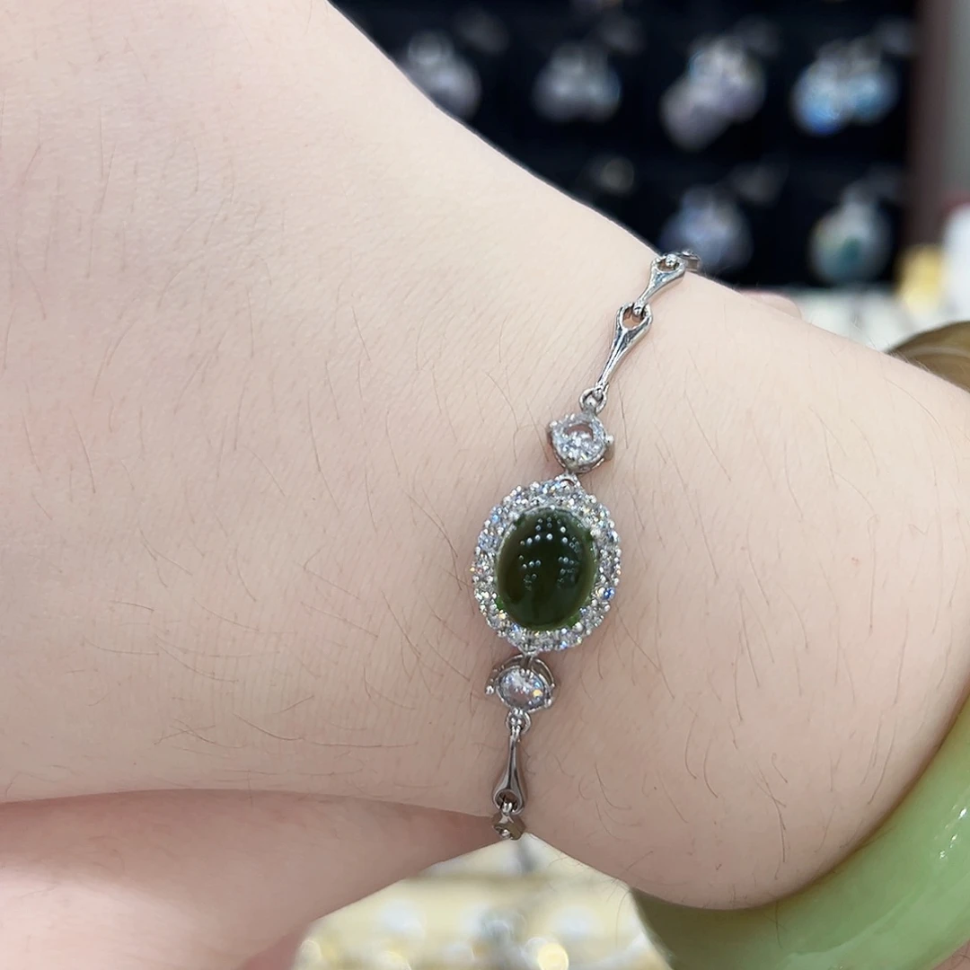 叫***哥银S925镶嵌萤石戒指