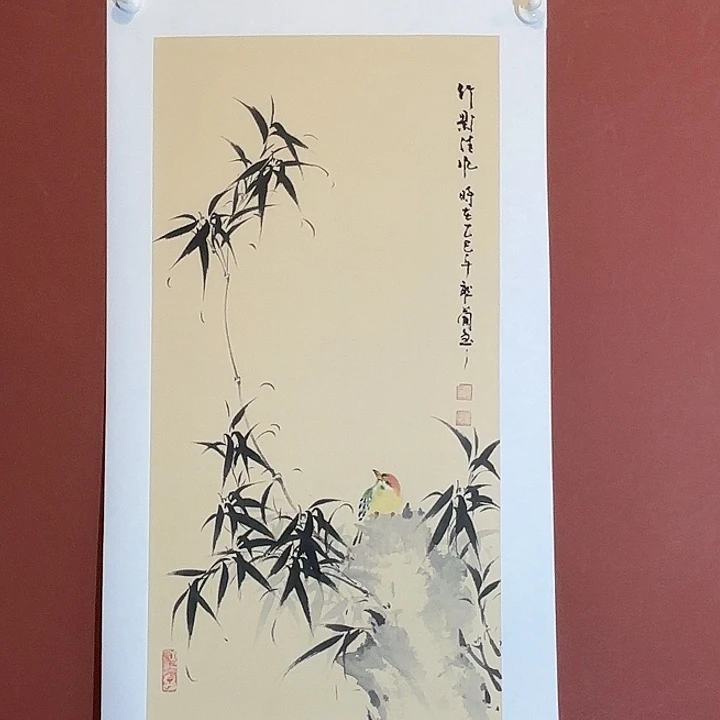 国画听兰老师花鸟