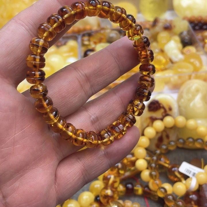 蜜蜡珠宝奇石未镶嵌手串