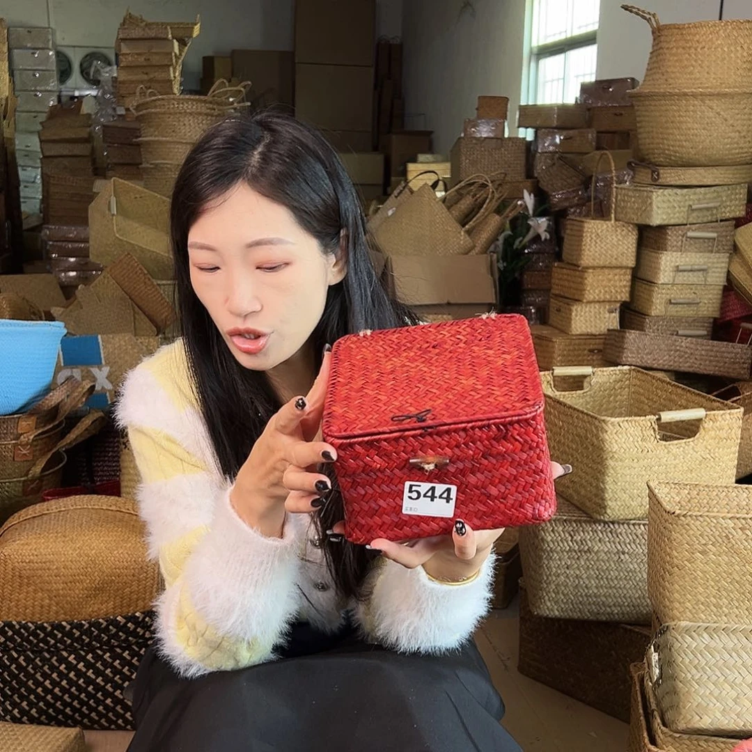 草编草编包/草编收纳盒微瑕疵