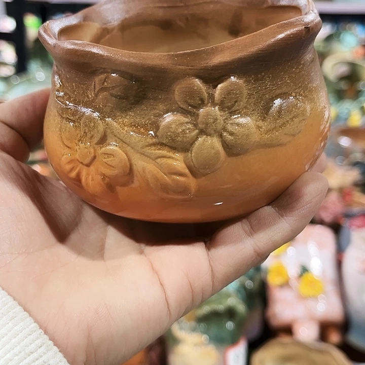 瓷片花盆福利多肉捏花