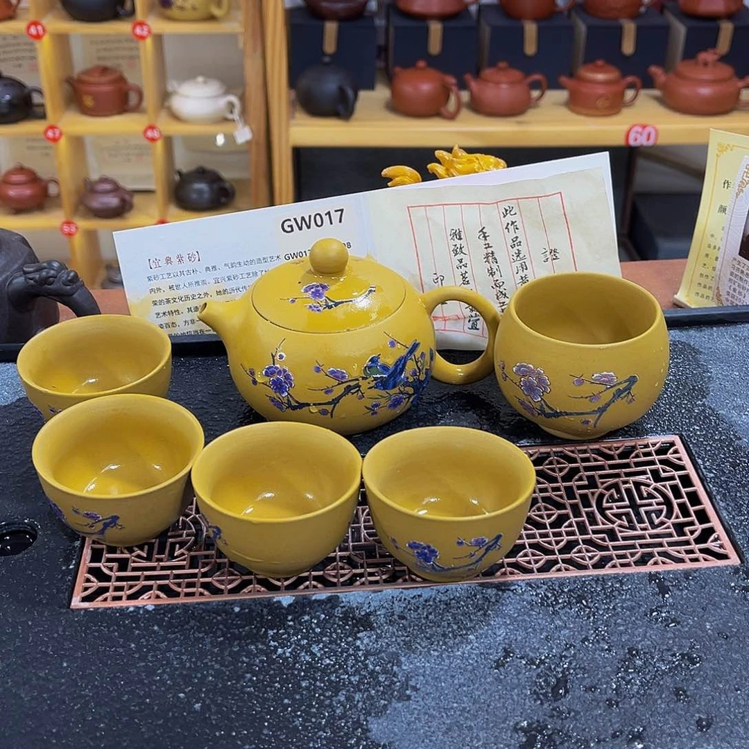 紫砂茶案紫砂壶一壶5杯