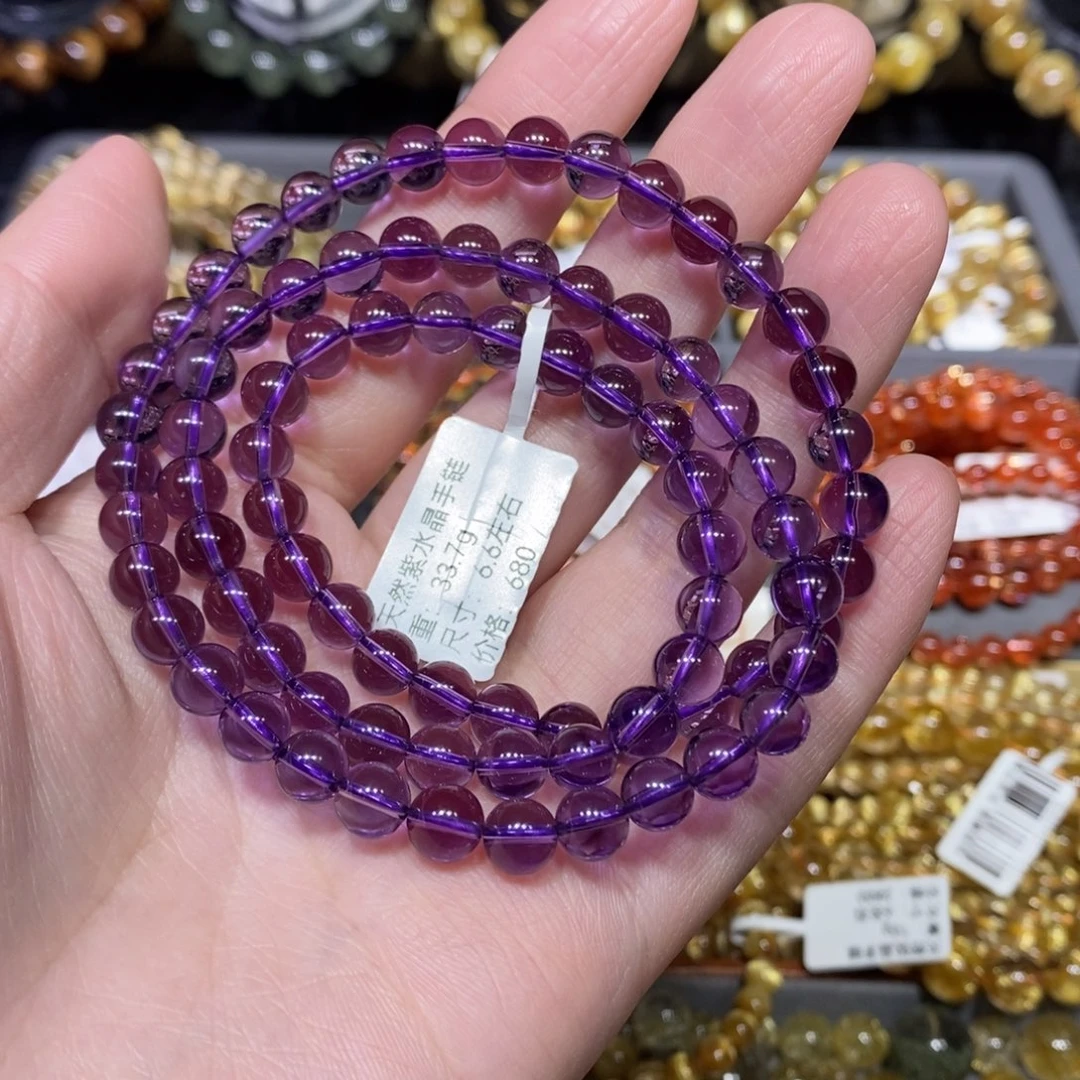 未镶嵌水晶手链青