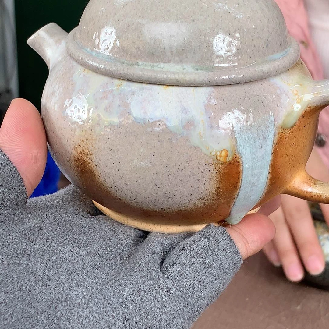 紫砂柴烧纯自然柴烧