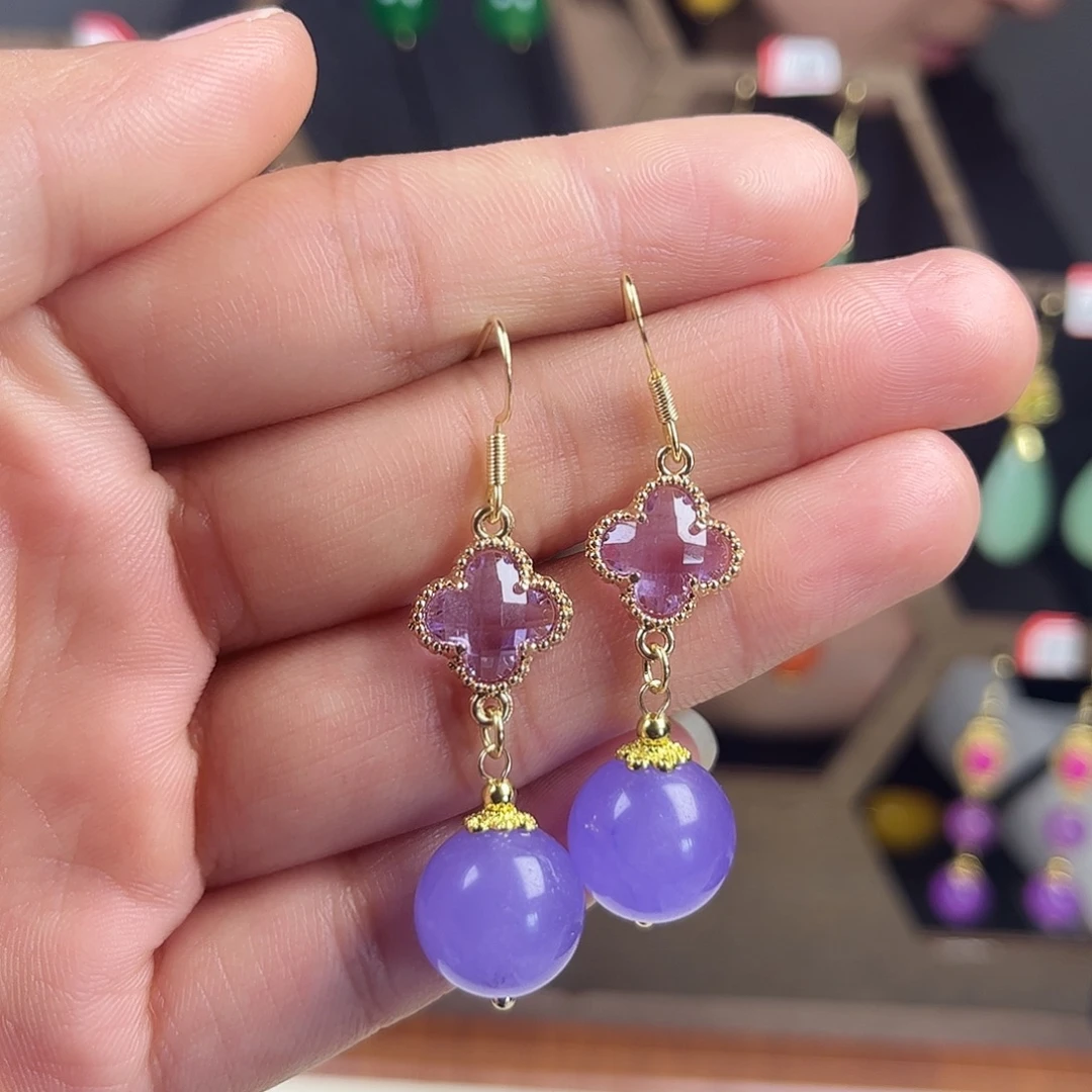 锆石合金925银耳饰