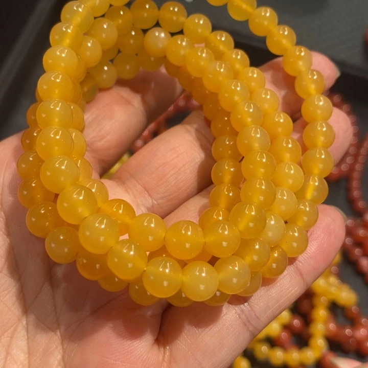 石英质玉（黄龙玉）未镶嵌吊坠