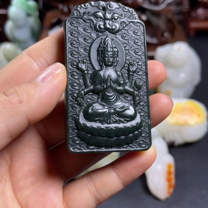 和田玉未镶嵌挂件