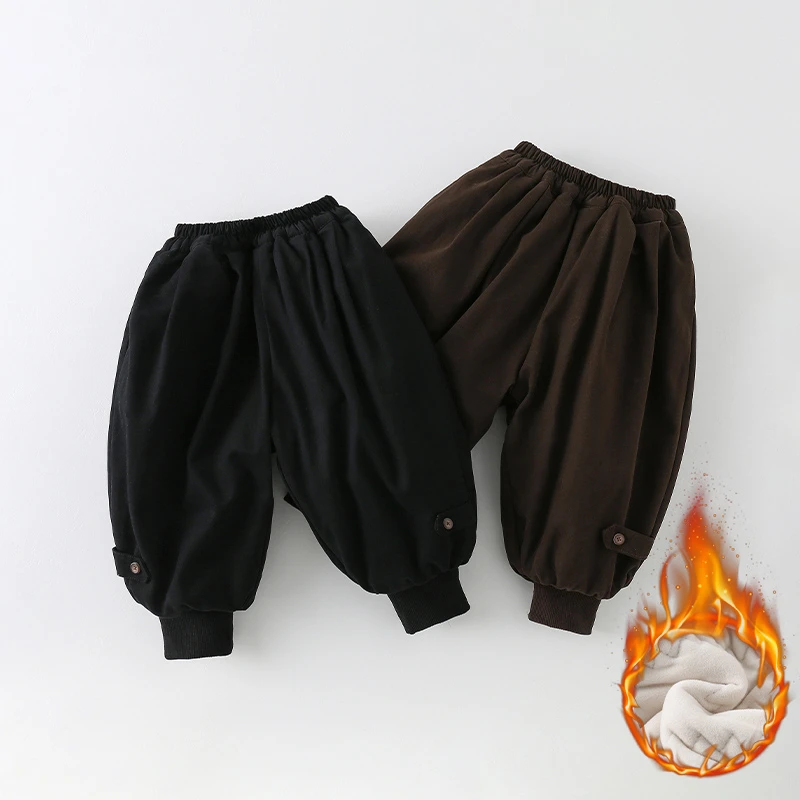 棉裤【一条过冬】儿童休闲裤冬季新款男童长裤韩版束脚裤子AK1008