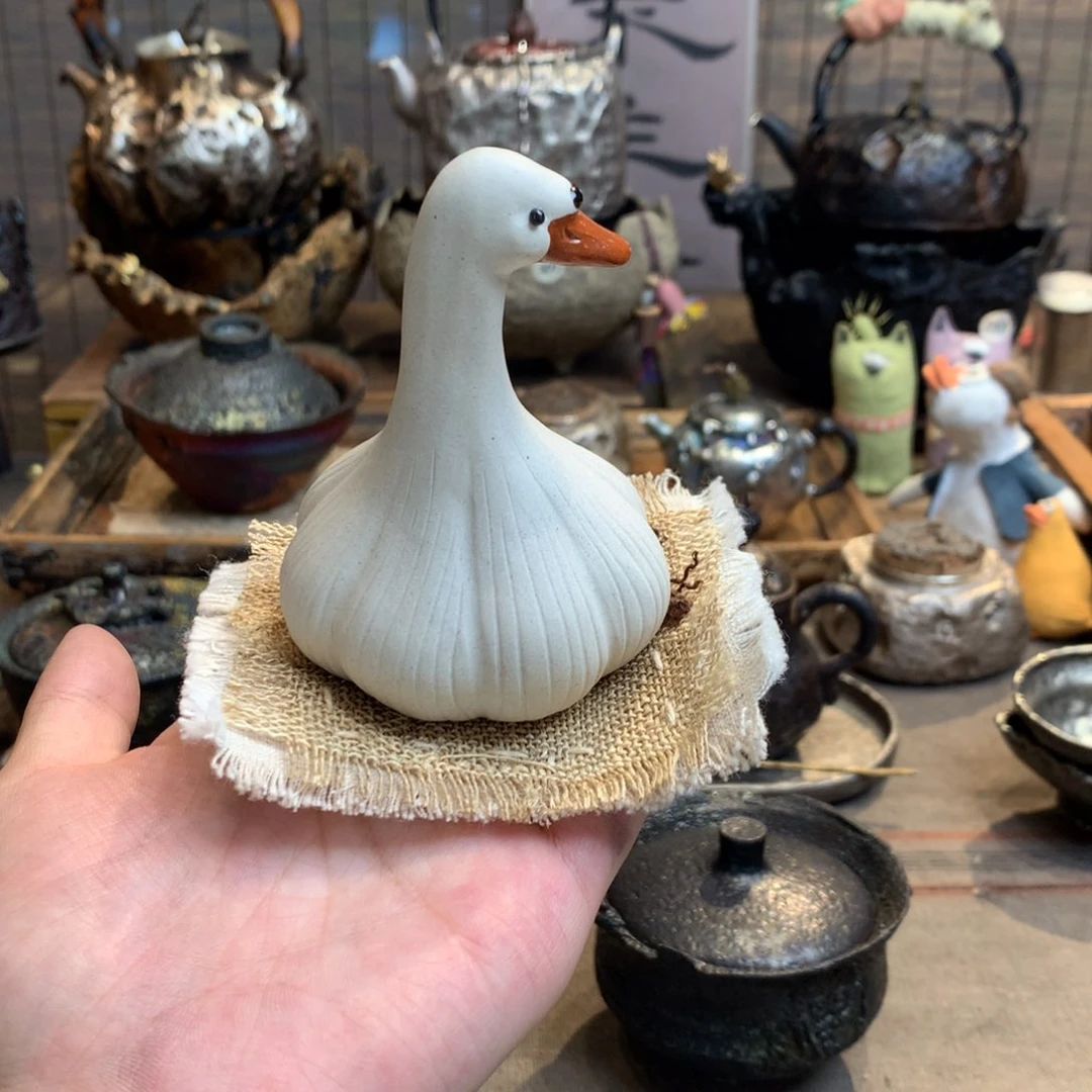 手工制作 陶土算了鸭