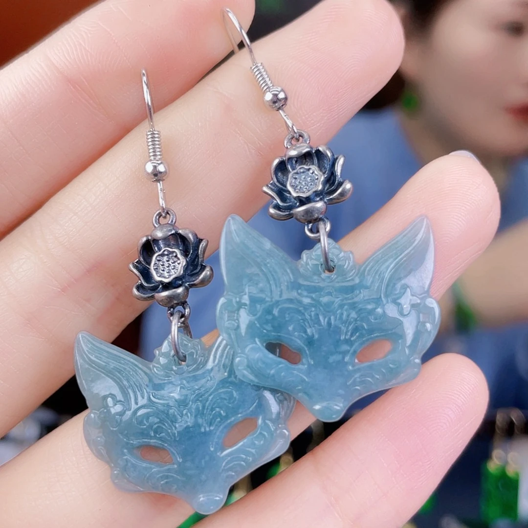 翡翠未镶嵌耳饰饰品