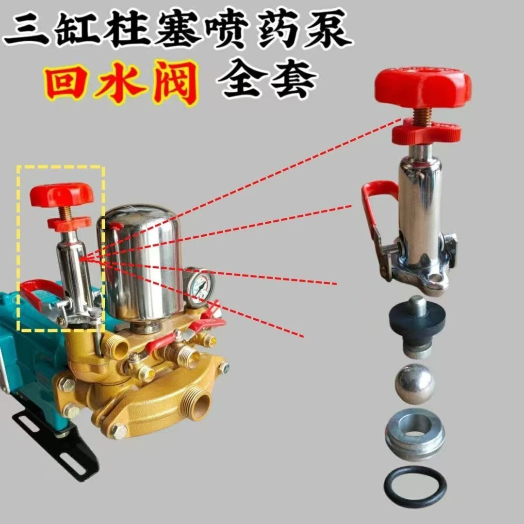 22/26/30/40/60三缸柱塞泵调压阀6件套压力阀总成通用型配件高压