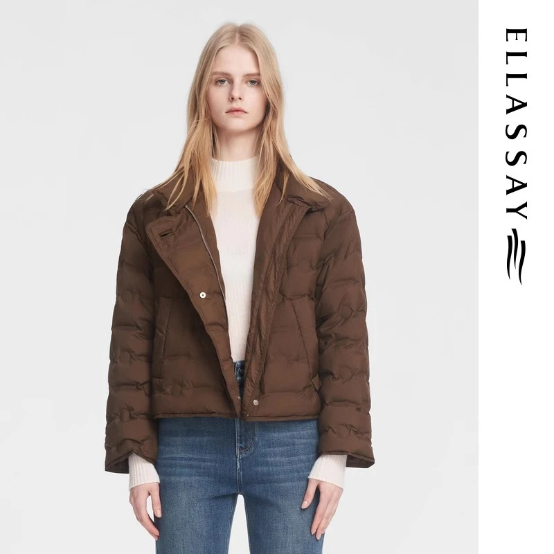 【晨粉专享】歌力思秋冬美拉德鹅绒羽绒服女EWB354L00600