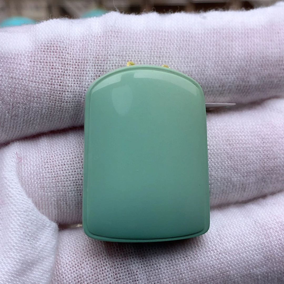 绿松石18K金镶嵌珠宝奇石