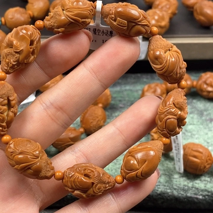 橄榄核手串/手链周派小籽镂空达摩
