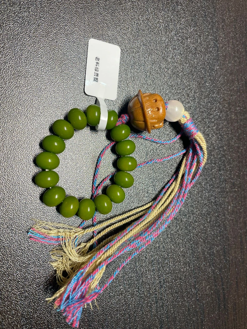 老料绿菩提单圈手串（无礼盒）