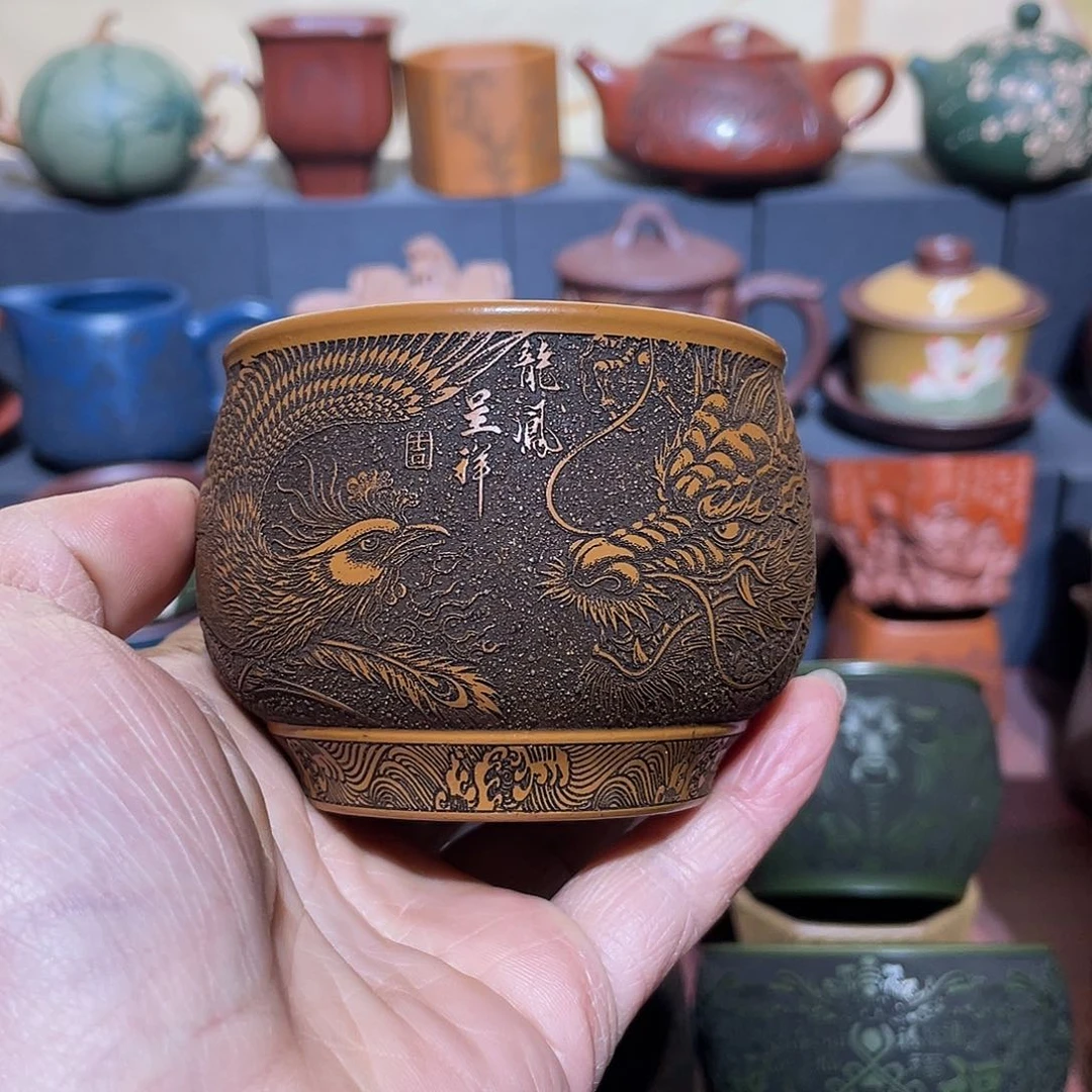 原矿紫砂手工主人杯