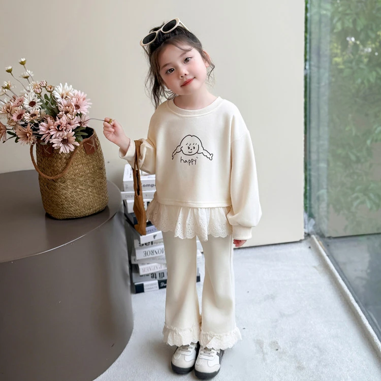 女童秋季套装洋气常规春秋女卡通动漫韩版长袖儿童