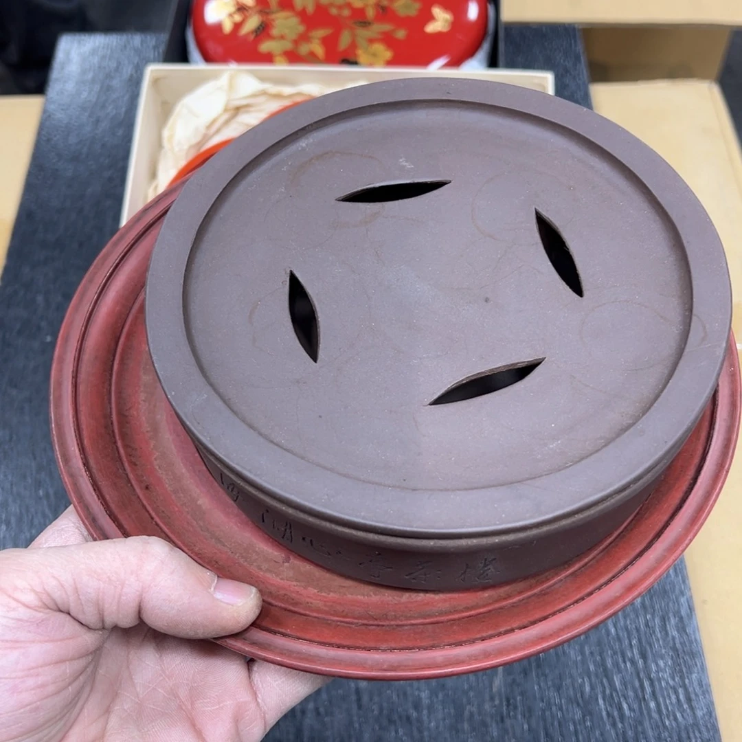 黑***林紫砂中古工艺品摆件