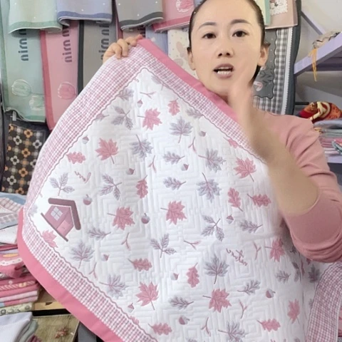 棉特价促销粉色枫叶