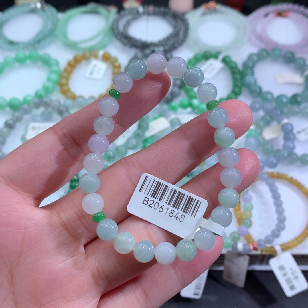 翡翠手链未镶嵌天然
