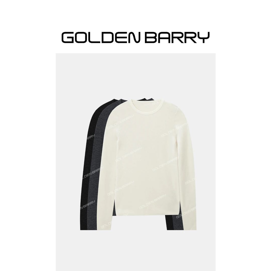 GOLDENBARRY|241227基础款超细羊毛圆领毛衫