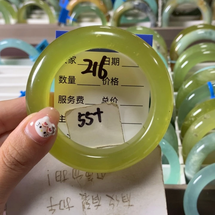 未镶嵌蛇纹石玉手镯216