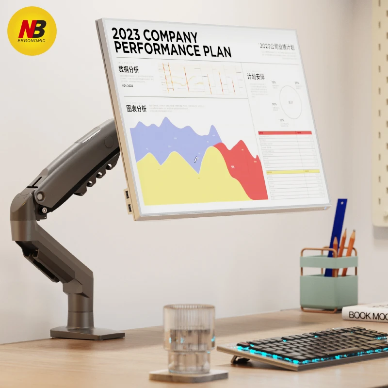 【漠叔专属】NBF80显示器支架 桌面显示器增高架 显示器机械臂ZB