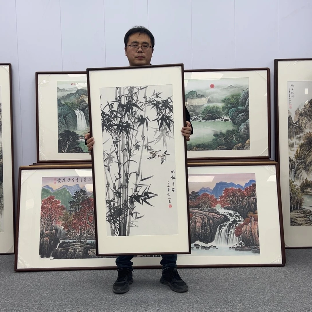 国画国画作品展览120*60