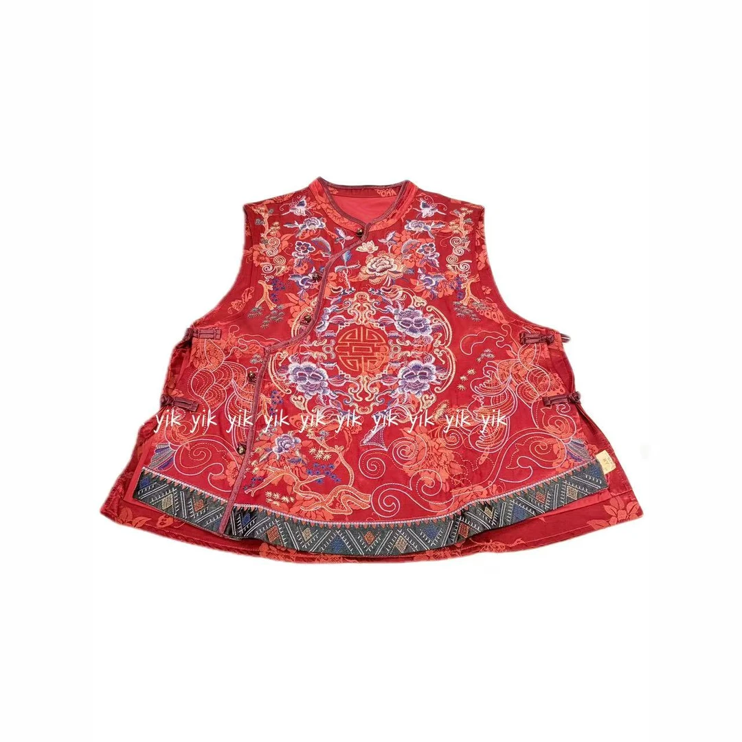 【忘川】新中式国风重工刺绣高级感圆领时尚马甲