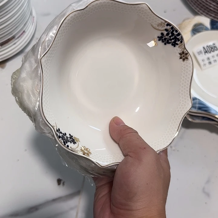 瓷5.5寸沙拉碗拍一发六