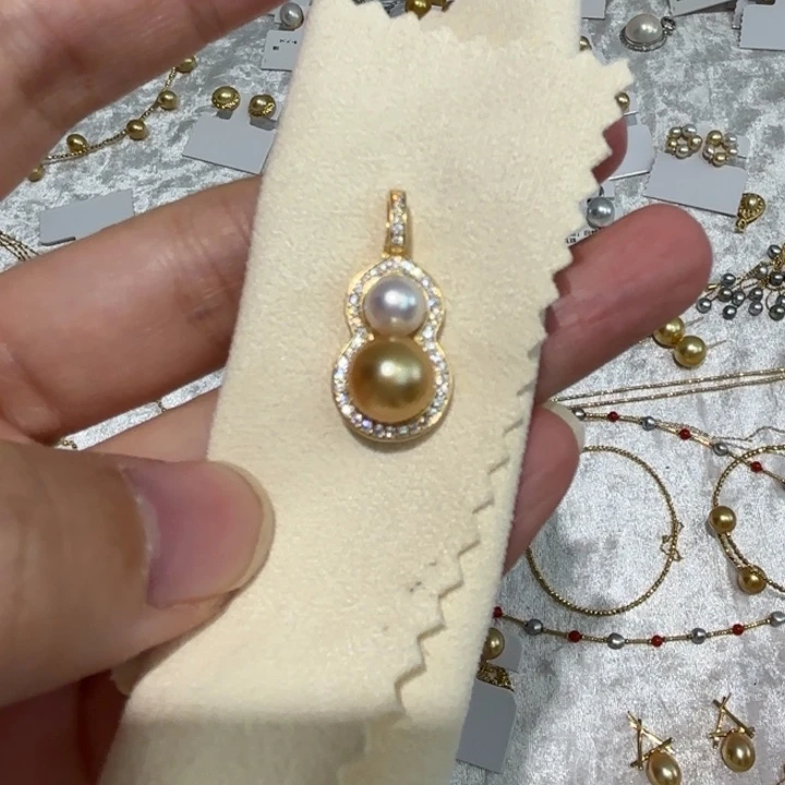 银S925镶嵌颈饰海水珍珠