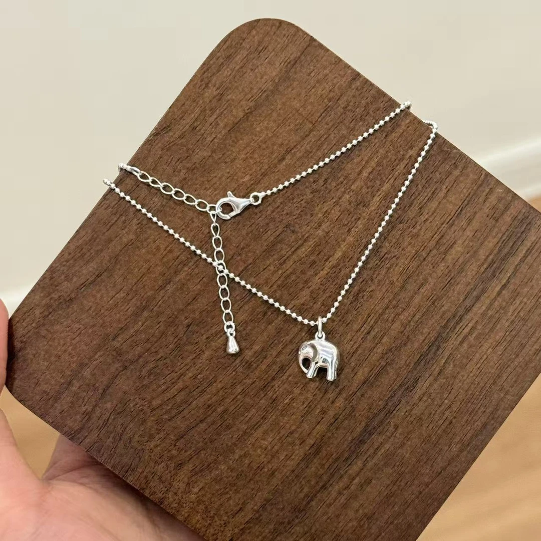 链子925银 【迷你小象】小众轻奢纯银项链甜美简约气质日韩系时尚
