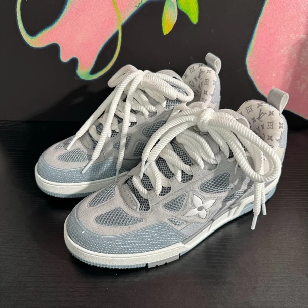 未使用 LouisVuitton/路易威登 25新款skate 灰蓝色