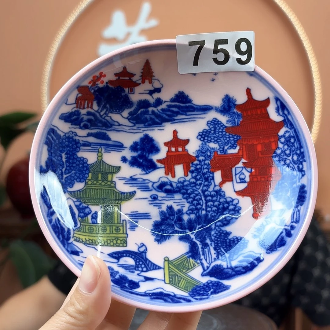 景德镇陶瓷手工盘子