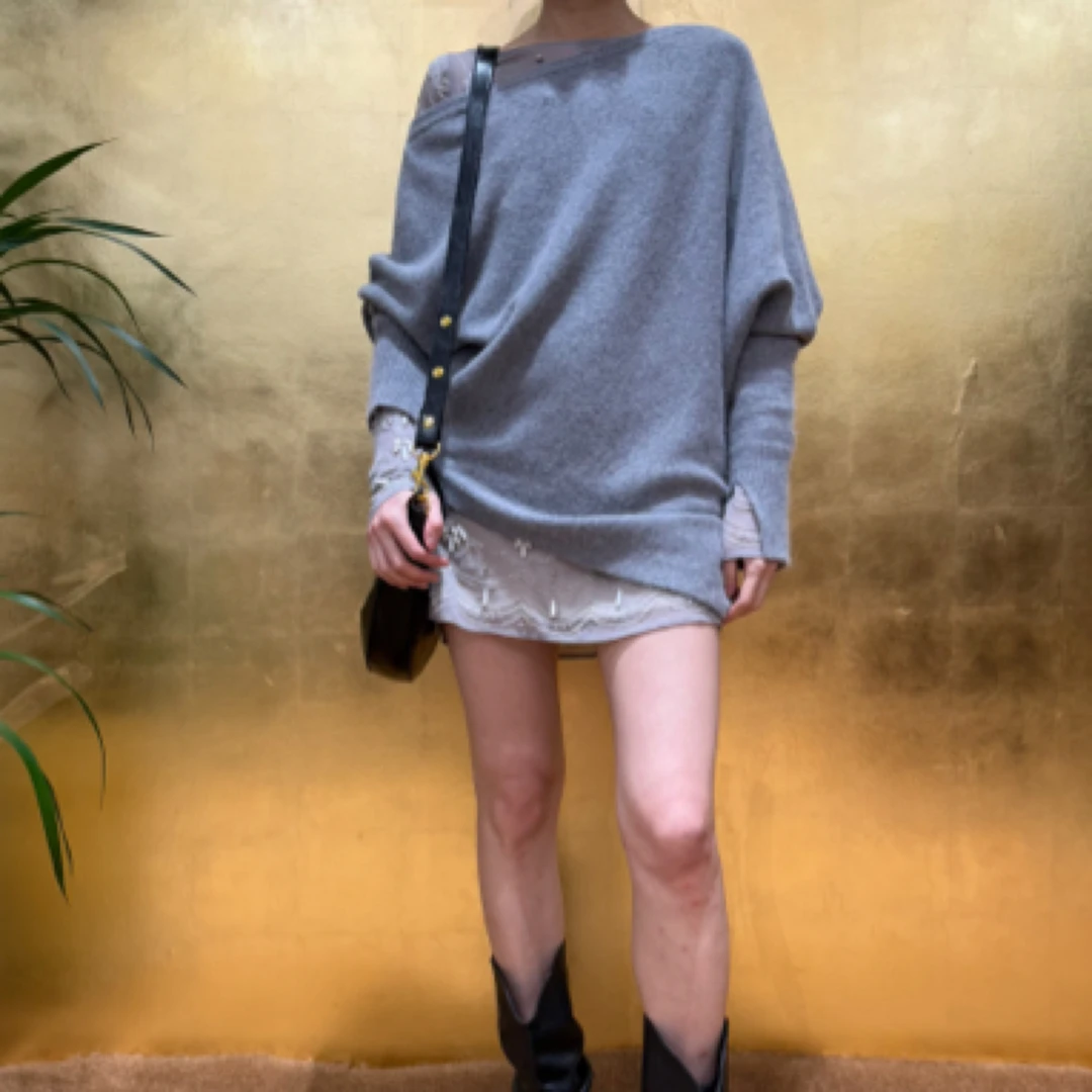 XUZHI 蝙蝠袖针织衫 LEAFLEAF设计师品牌