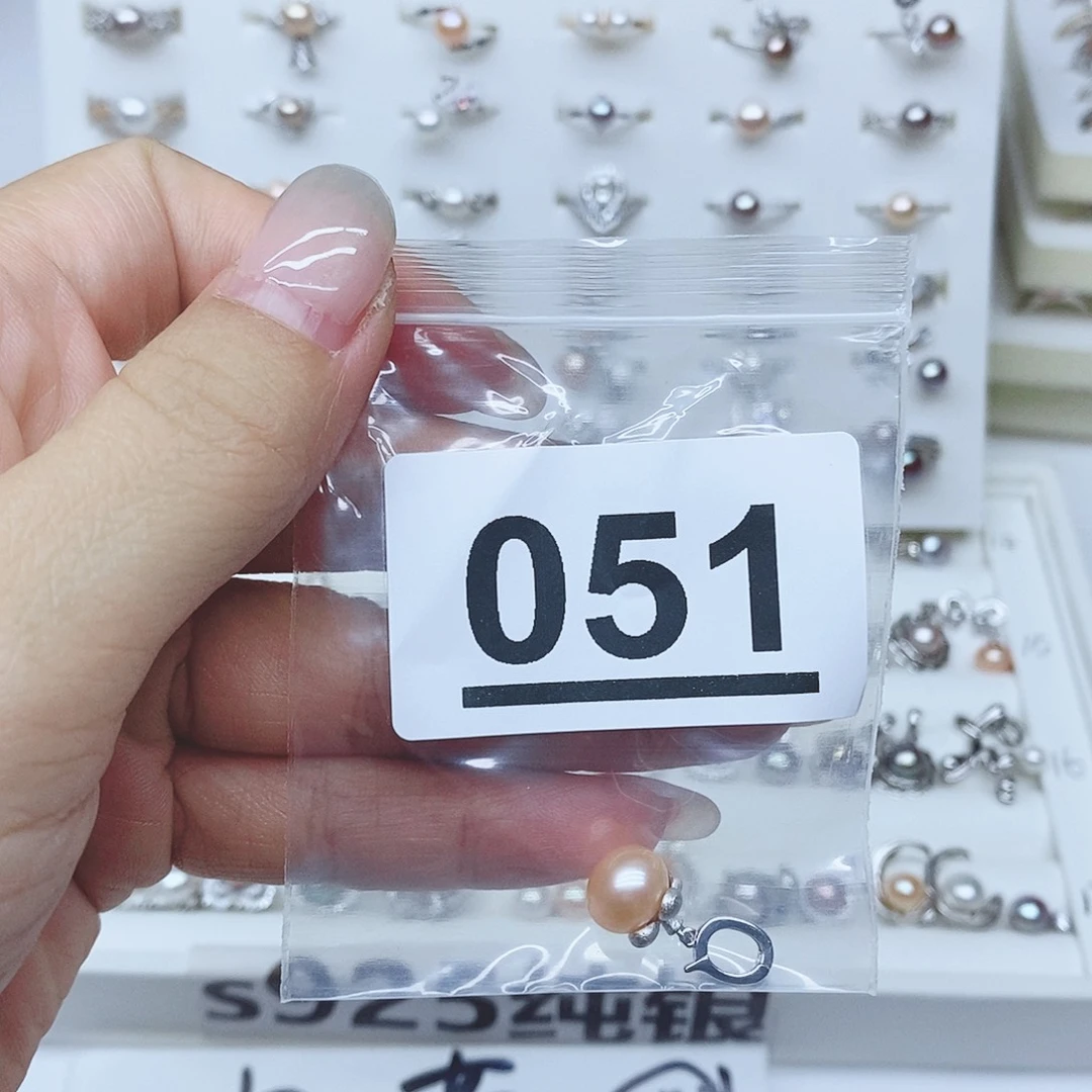 小****戒指银S925镶嵌淡水珍珠051