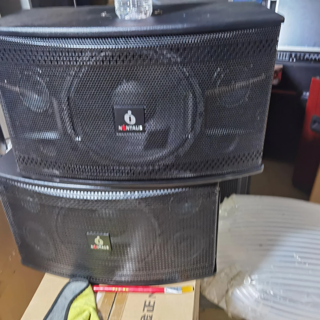 95新 NINTAUS/金正 一对10寸卡包，箱体有点破损，售出不退不换