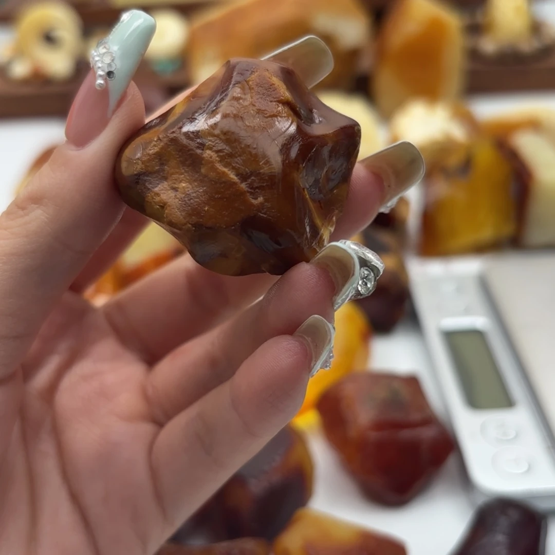 喵***）定制琥珀未镶嵌蜜蜡