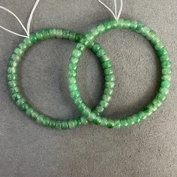 D365-非洲翠药片珠手串5102