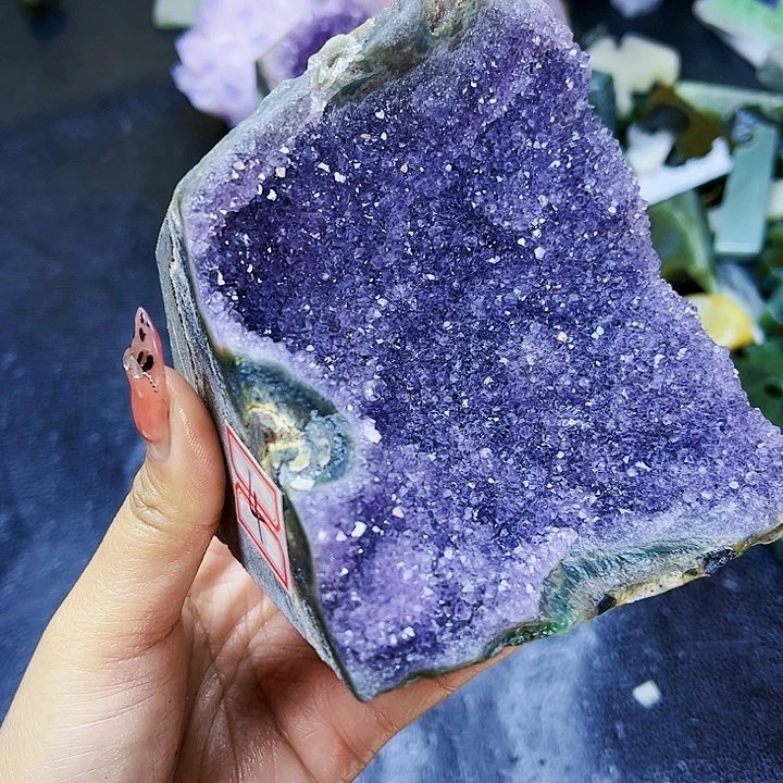 紫晶珠宝半成品未镶嵌