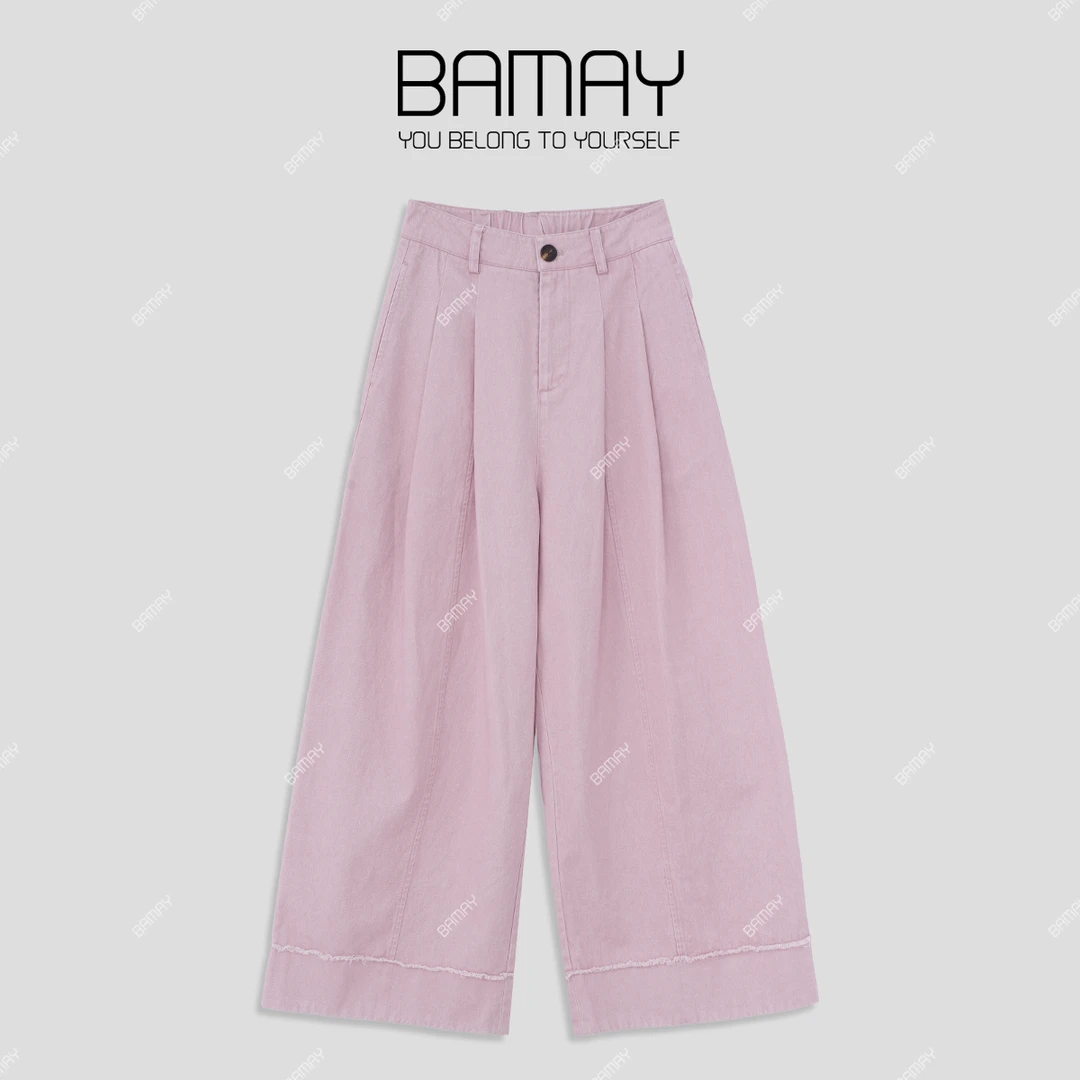 【BAMAY】休闲裤运动高腰直筒时尚百搭春夏季宽松BM251PX8Q