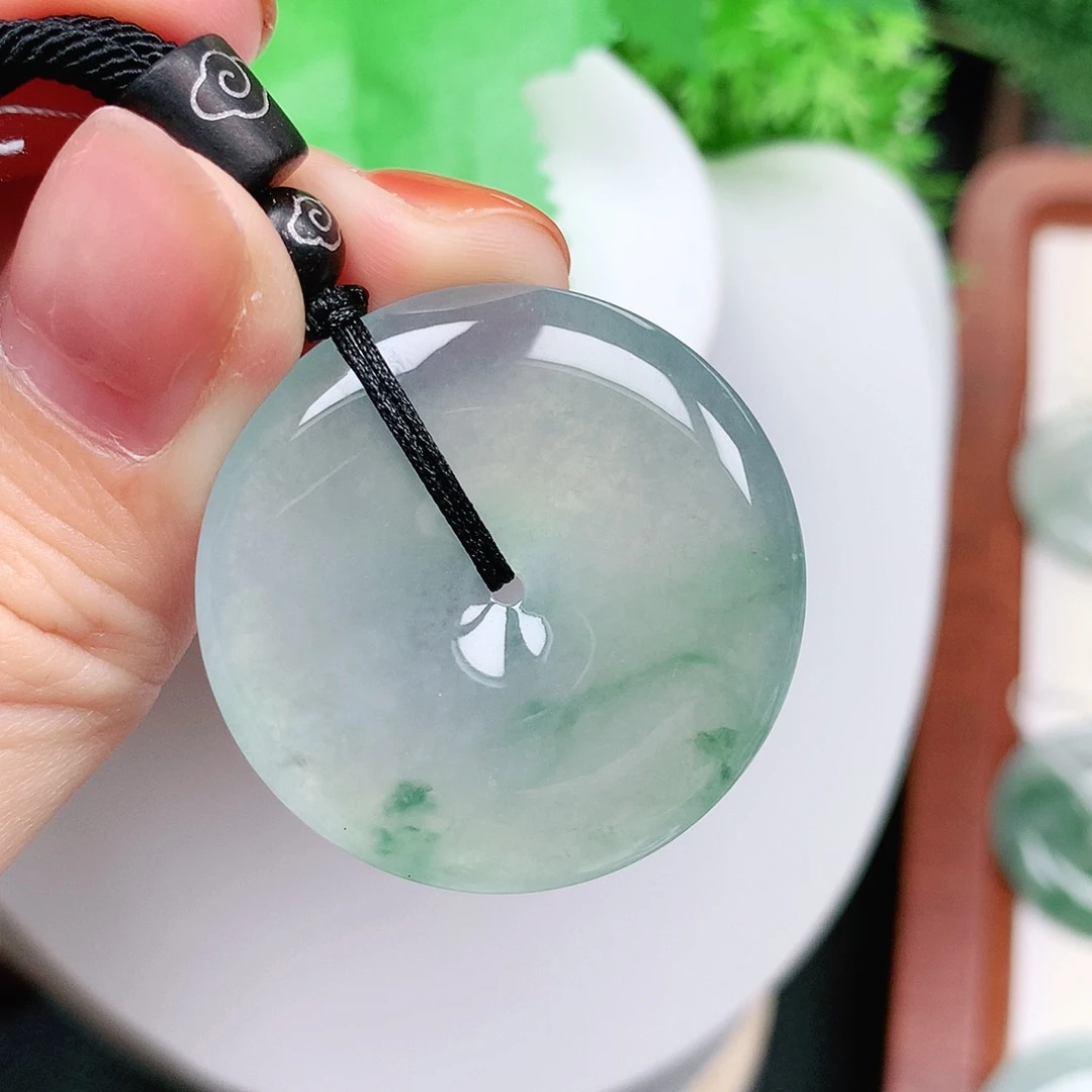 翡翠未镶嵌颈饰平安33-6