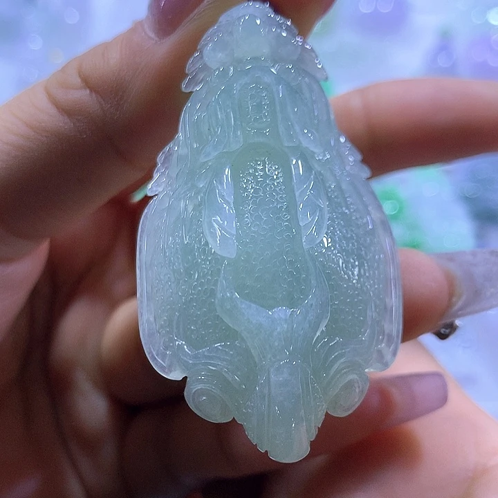 翡翠未镶嵌颈饰天然翡翠A货吊坠