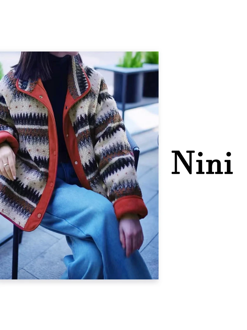 Nini 百搭双面穿咩咩绒外套
