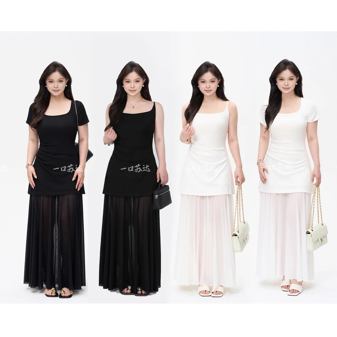 一口苏达夏日心动 纯欲慵懒风禅意仙气飘飘显瘦百搭吊带连衣裙