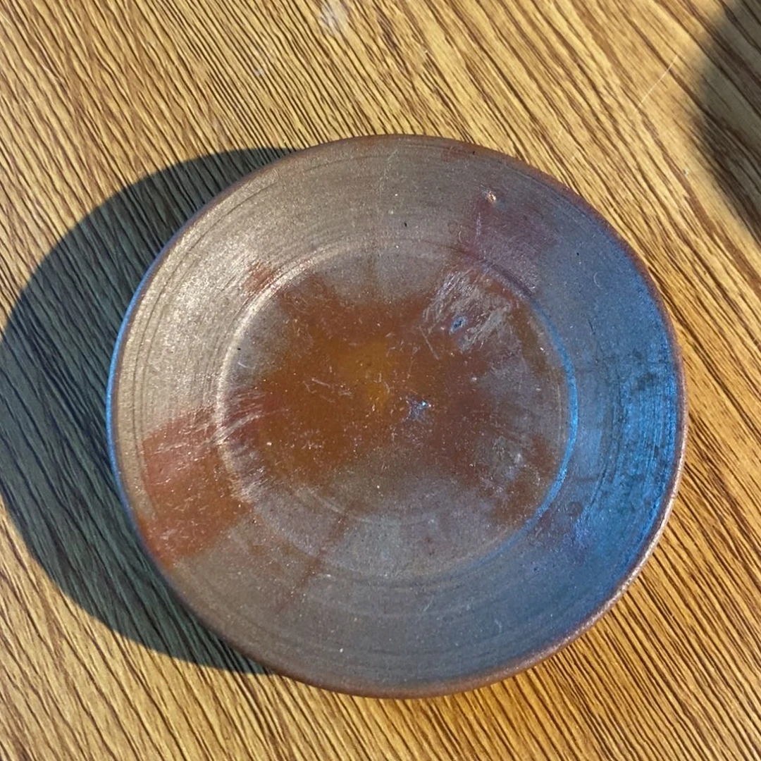 瓷片备前烧小杯托