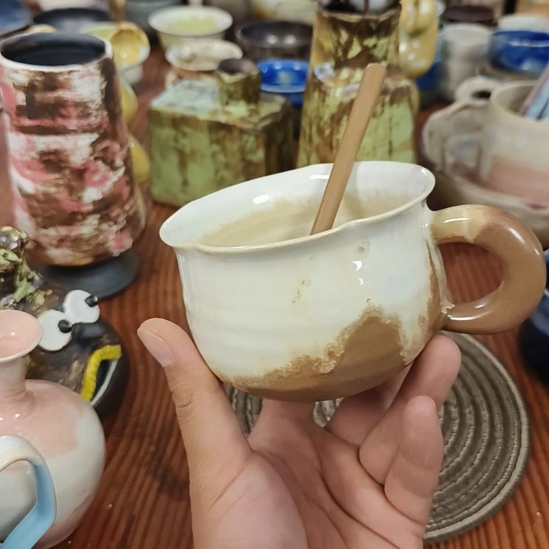 摆件景德镇高温窑变马克杯