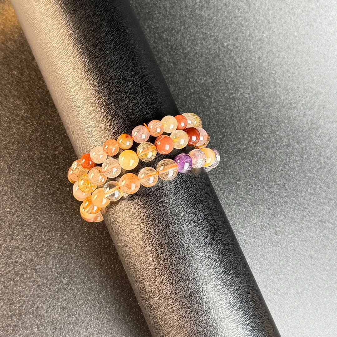 【貝勒爺】s542  甄选气质老矿坑水晶多宝手链【多样性发其一】